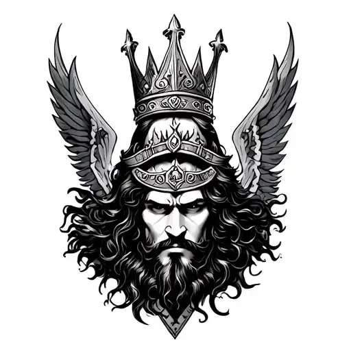 rai king thunder scotland punjab tattoo design idea