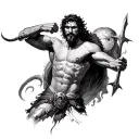 david vs Goliath tattoo design idea