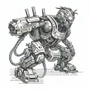 Cyberpunk Edgerunner tattoo design idea