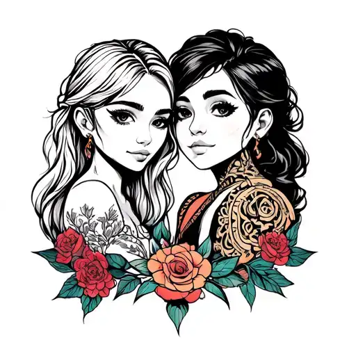 Friends Forever tattoo design idea