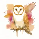Barn Owl tattoo design idea