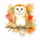 Barn Owl tattoo design idea