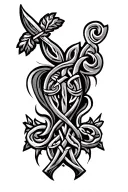 Eire Celtic design tattoo design idea