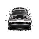 2014 dodge challenger tattoo design idea