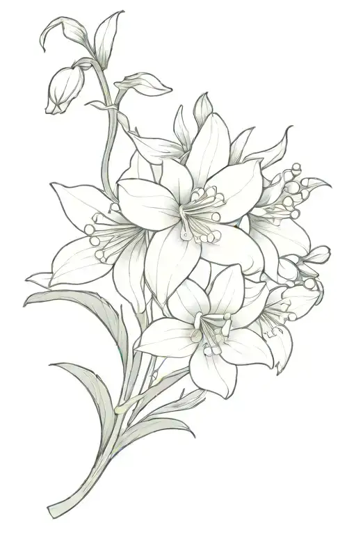 flower shoulder sleeve  March ~ Daffodil & Jonquil April ~ Daisy & Sweet Pea May ~ Lily of the Valley & Hawthorn Novembe tattoo design idea