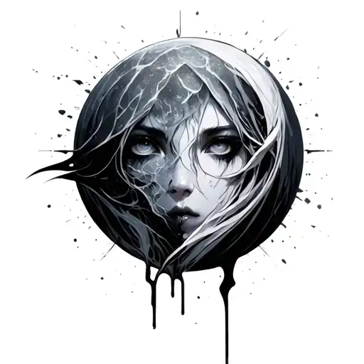 nier lunar tear tattoo design idea