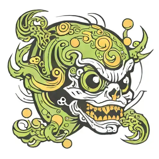 a tattoo that would express the uniqueness of a person, with Japanese strokes, but not too pronounced tattoo design idea