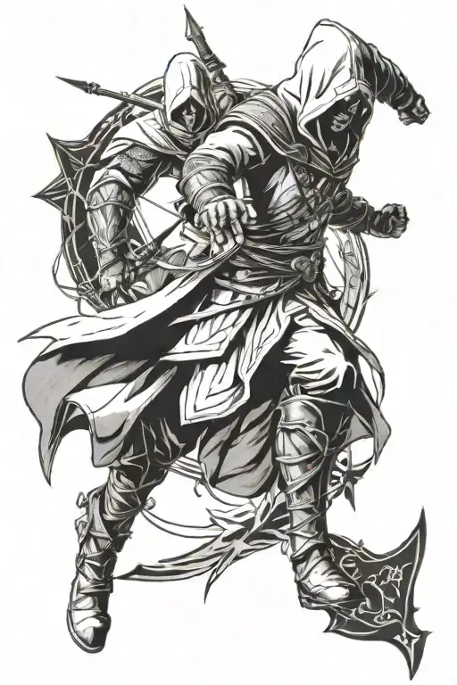 assassins Creed  tattoo design idea