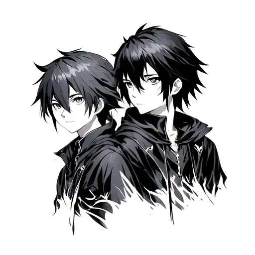 asta and kirito  tattoo design idea