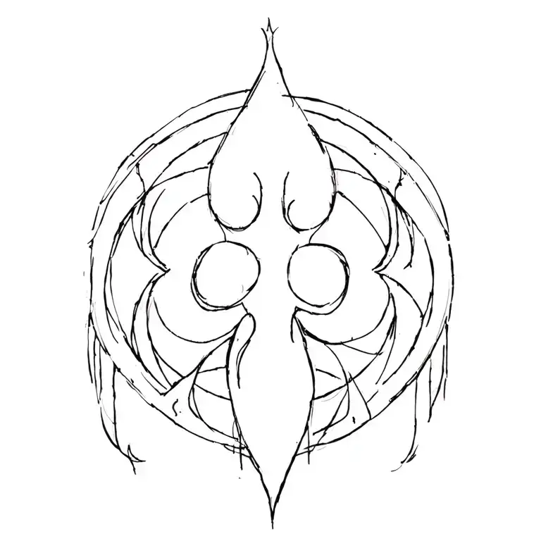 fear of god symbol tattoo design idea