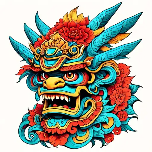 Tlaloc tattoo design idea