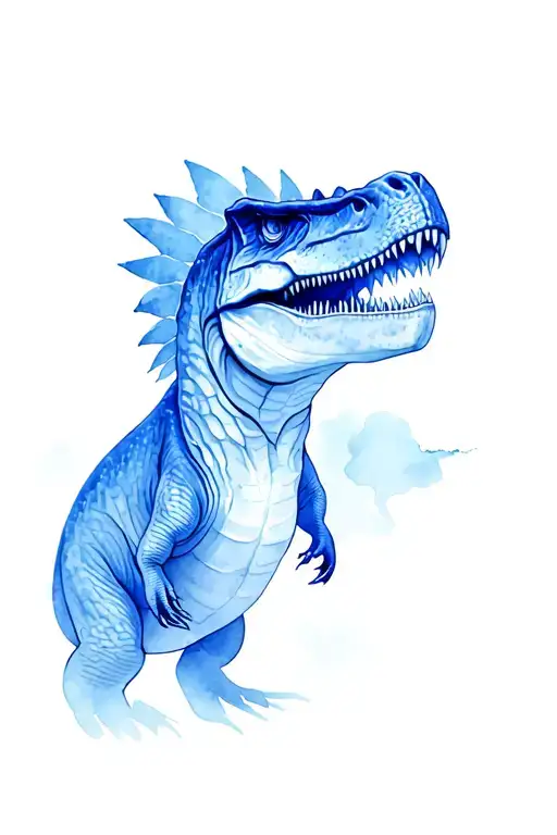 Spinosaurus tattoo design idea