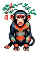 Chinese Monkey tattoo design idea