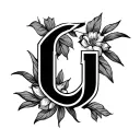 Cj Initials tattoo design idea