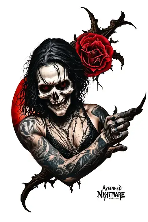 avenged sevenfold nightmare album cover forearm tattoo tattoo design idea