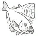 bass fish tattoo design idea