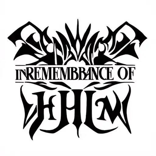 "In Remembrance of Him" alpha phi alpha fraternity tattoo design idea