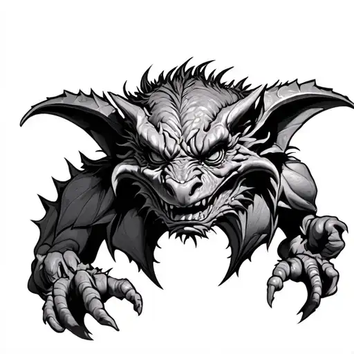 Cute Gargoyle tattoo design idea