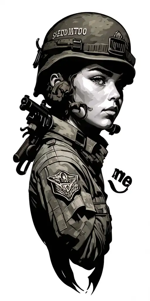 "send me" military tattoo tattoo design idea