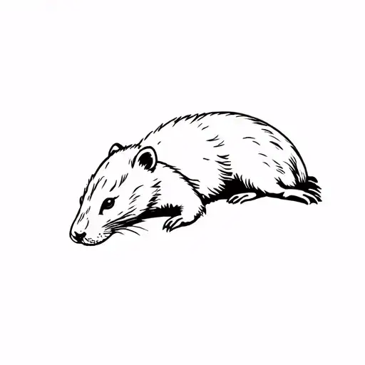 beaver tattoo design idea