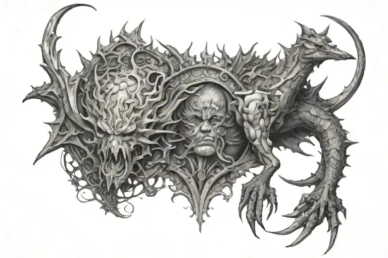 gustave dore arts inspired tattoo featuring tattoo design idea