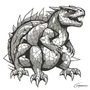 charmeleon geometric design incorporating tattoo design idea