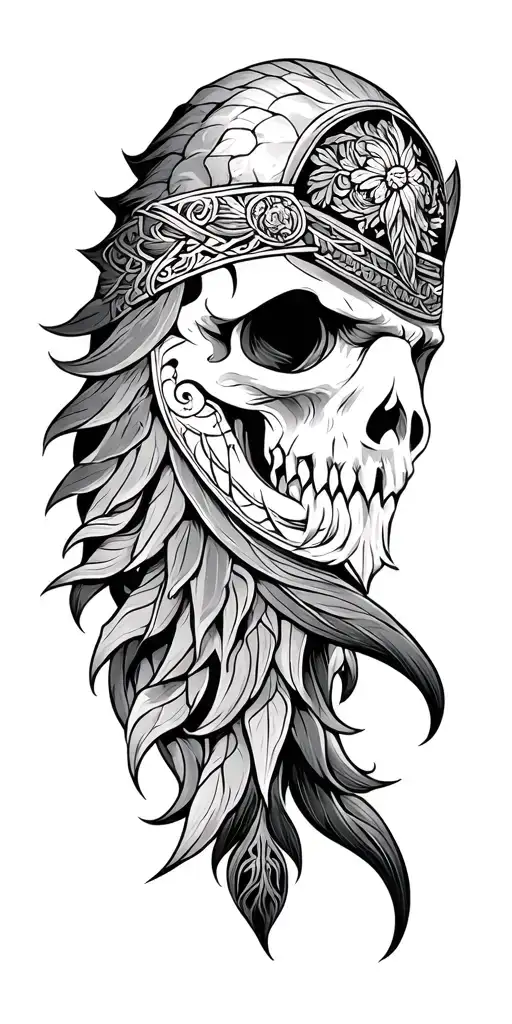 Anglo Saxon tattoo design idea