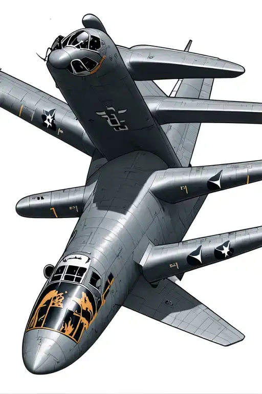 HC-130 aircraft flying and mechanic tattoo design idea