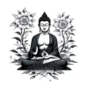 buddhist tattoo design idea