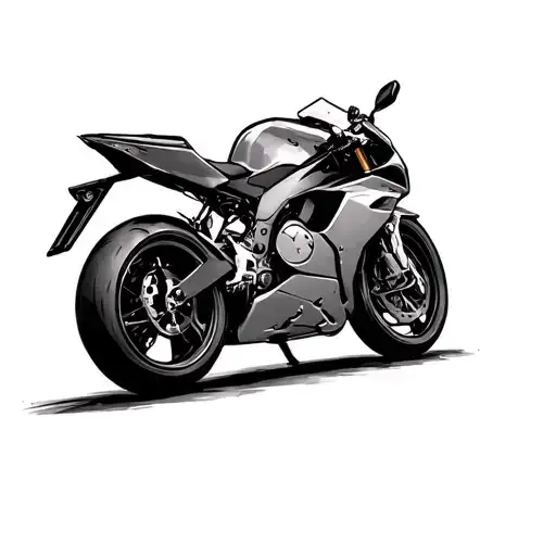 Sportbike tattoo design idea