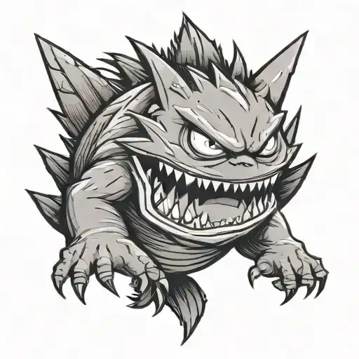Gengar tattoo design idea