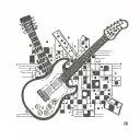 music, dominican republic, dominos tattoo design idea