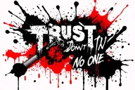 Don't Trust No One tattoo design idea