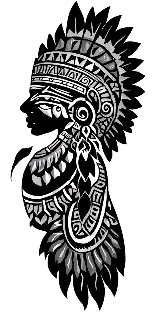 Aztec tattoo design idea