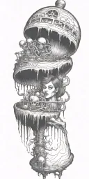 descent into madness tattoo design idea