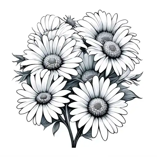 pushing up daisies tattoo design idea