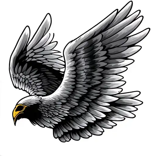 soldier airborne wings tattoo design idea
