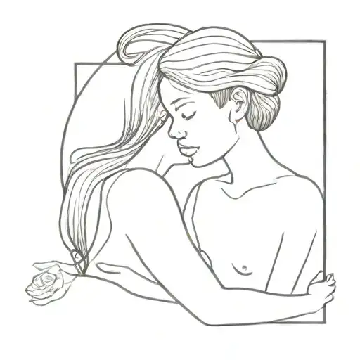 mother and daughter matching tattoo tattoo design idea