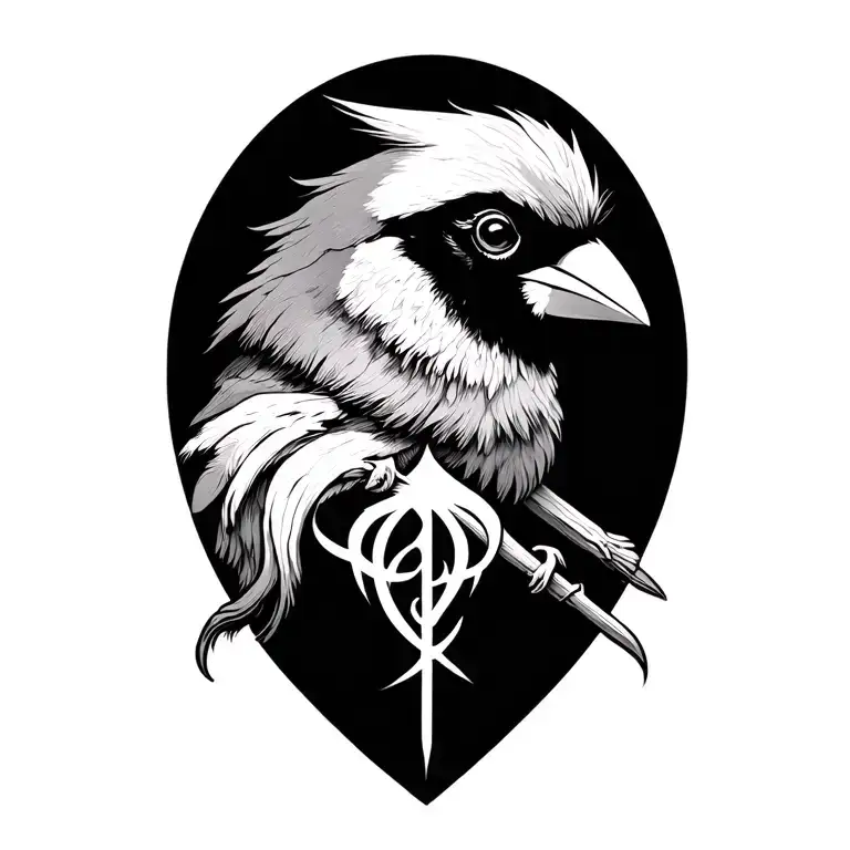 cardinal virtue symbols tattoo design idea