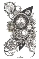 Coldplay scientist tattoo design idea