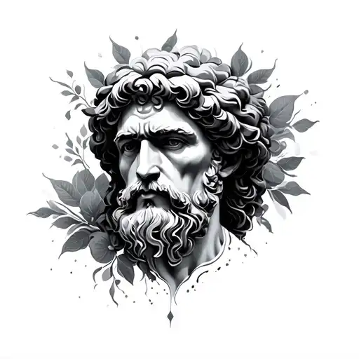 stoic philosophy tattoo design idea