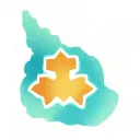 small Coptic cross tattoo design idea