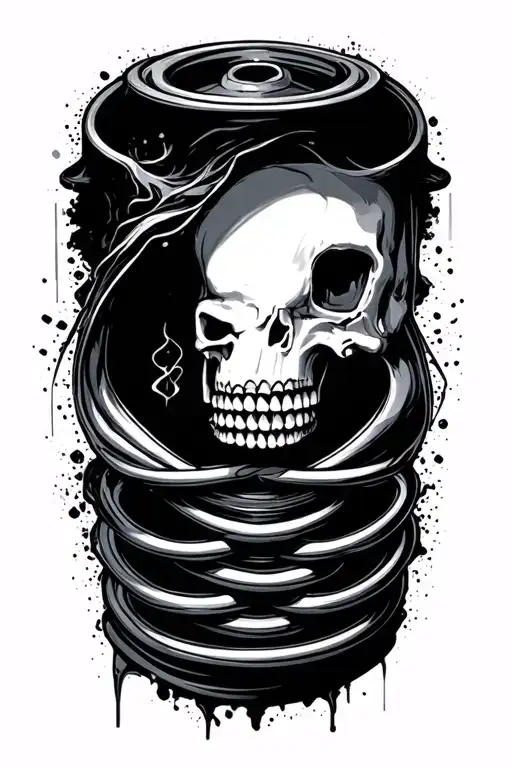shock absorber tattoo design idea