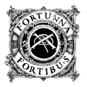 only a sentence "Fortuna Favet Fortibus", font style is similar to the Pantheon in Rome. The tattoo is on my forearm tattoo design idea