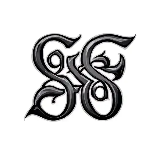 "Gesulgon" Two Word Ambigram Generator tattoo design idea