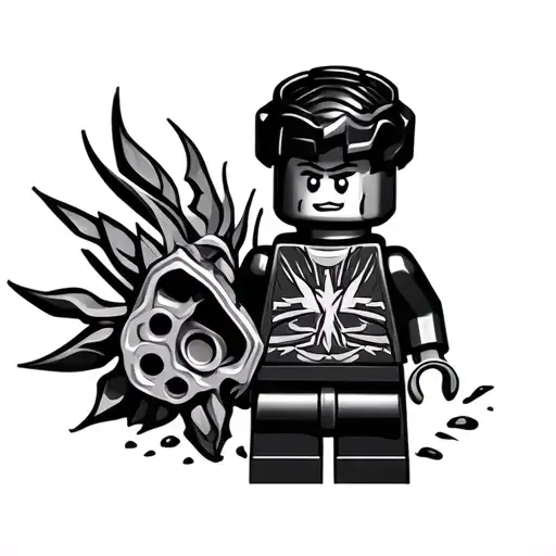 Lego tattoo design idea