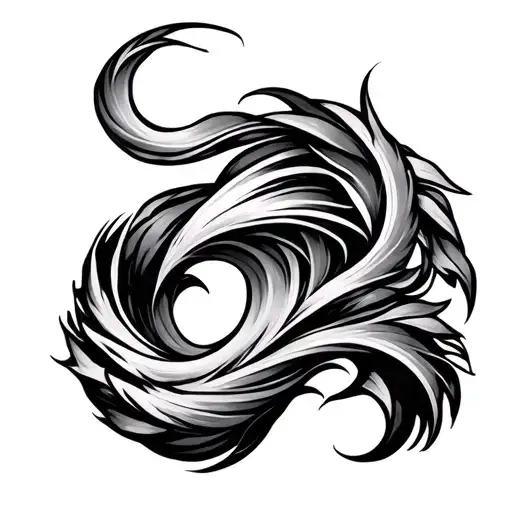 Meander tattoo design idea