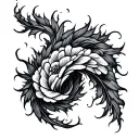 Meander tattoo design idea