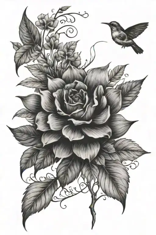 Nature, "Everything happens for a reason." tattoo design idea