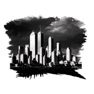 Chicago skyline tattoo design idea